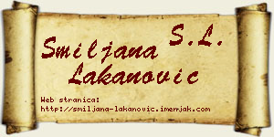 Smiljana Lakanović vizit kartica